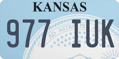 KS license plate 977IUK