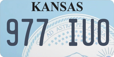 KS license plate 977IUO