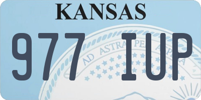 KS license plate 977IUP