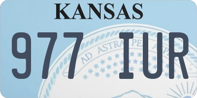 KS license plate 977IUR
