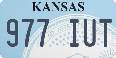 KS license plate 977IUT