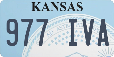 KS license plate 977IVA