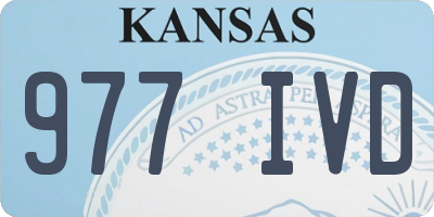 KS license plate 977IVD