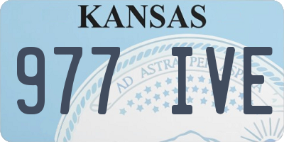 KS license plate 977IVE