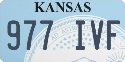 KS license plate 977IVF