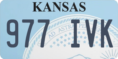 KS license plate 977IVK