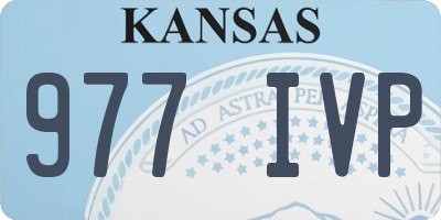 KS license plate 977IVP
