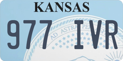 KS license plate 977IVR