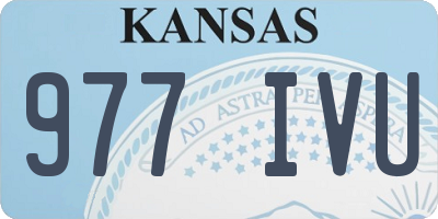 KS license plate 977IVU