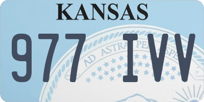 KS license plate 977IVV