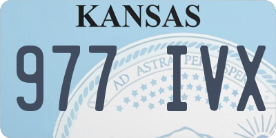 KS license plate 977IVX