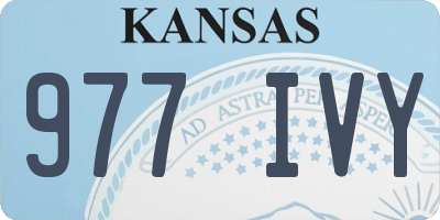 KS license plate 977IVY