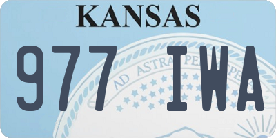 KS license plate 977IWA
