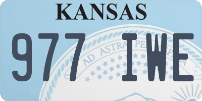 KS license plate 977IWE