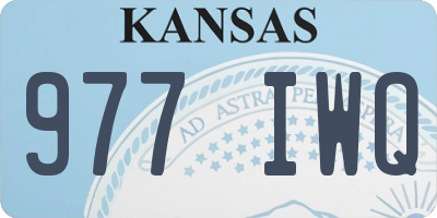 KS license plate 977IWQ
