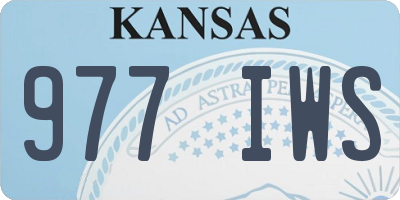 KS license plate 977IWS