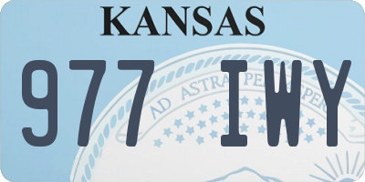 KS license plate 977IWY