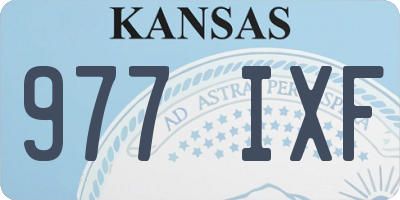 KS license plate 977IXF