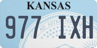 KS license plate 977IXH