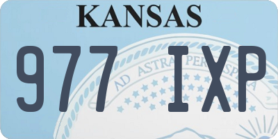 KS license plate 977IXP