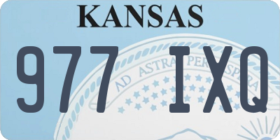 KS license plate 977IXQ