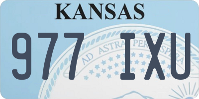 KS license plate 977IXU
