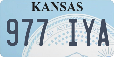 KS license plate 977IYA