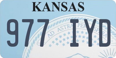 KS license plate 977IYD
