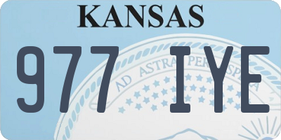 KS license plate 977IYE