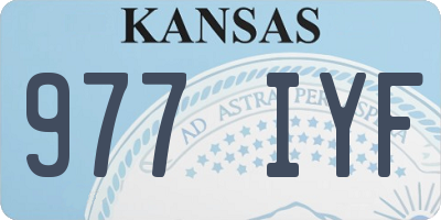 KS license plate 977IYF