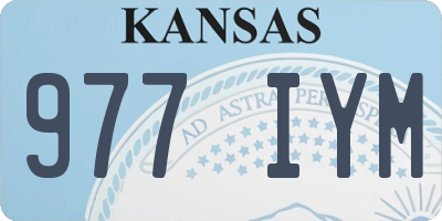 KS license plate 977IYM
