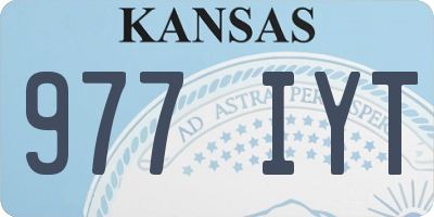 KS license plate 977IYT