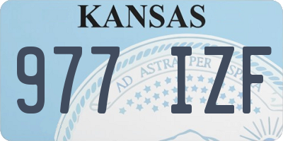 KS license plate 977IZF