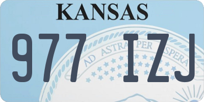KS license plate 977IZJ