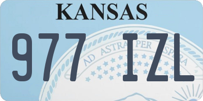 KS license plate 977IZL