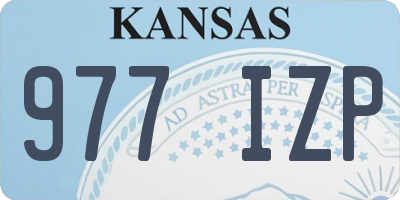 KS license plate 977IZP