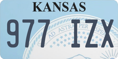 KS license plate 977IZX