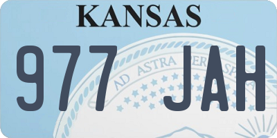 KS license plate 977JAH