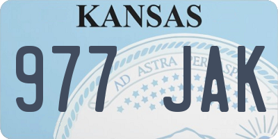 KS license plate 977JAK