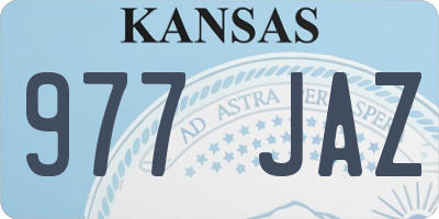 KS license plate 977JAZ