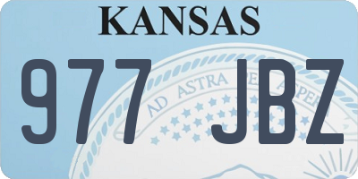 KS license plate 977JBZ