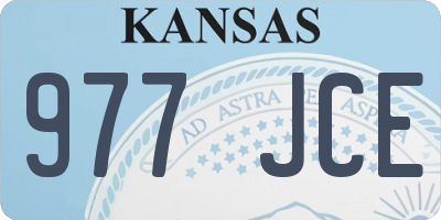 KS license plate 977JCE