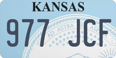 KS license plate 977JCF