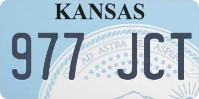 KS license plate 977JCT