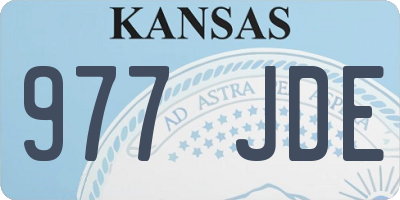 KS license plate 977JDE