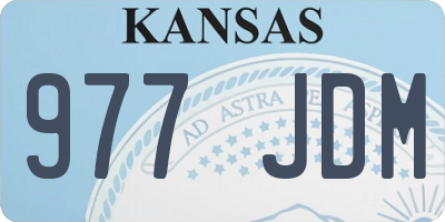 KS license plate 977JDM