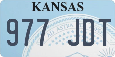 KS license plate 977JDT