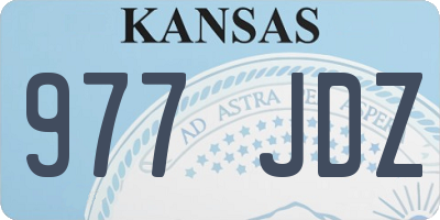 KS license plate 977JDZ