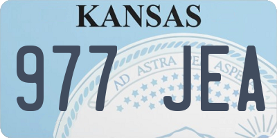 KS license plate 977JEA