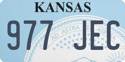 KS license plate 977JEC